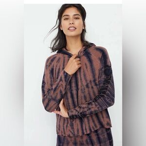Sundry Navy Tie-Dye Hoodie NWOT